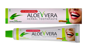   Aloe Vera Herbal toothpaste, 100 g, K.P. Namboodiri's
